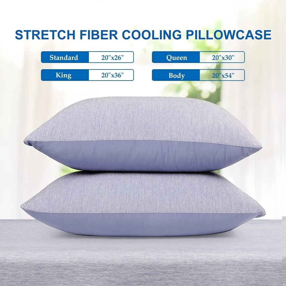 Cooling Pillowcases King Size - Double Side Q-Max 0.439 Cooling