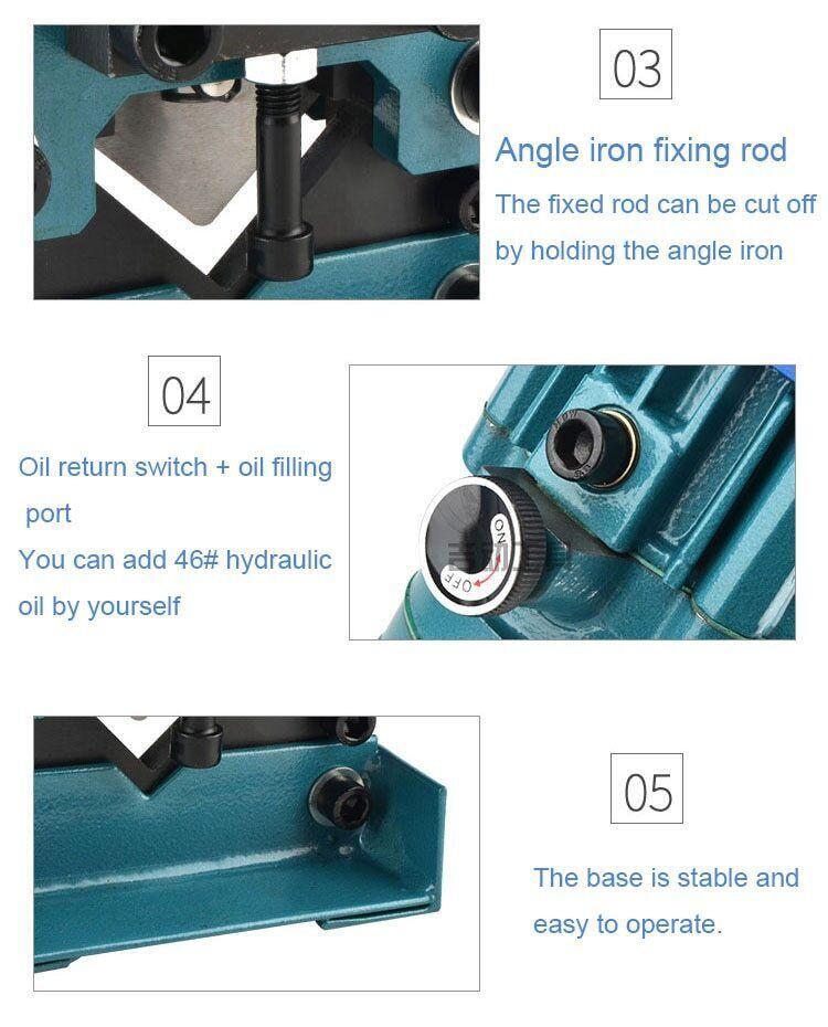 Hydraulic Angle Steel Cutting Machine Processing 3-6 Angle Iron Cutting Machine