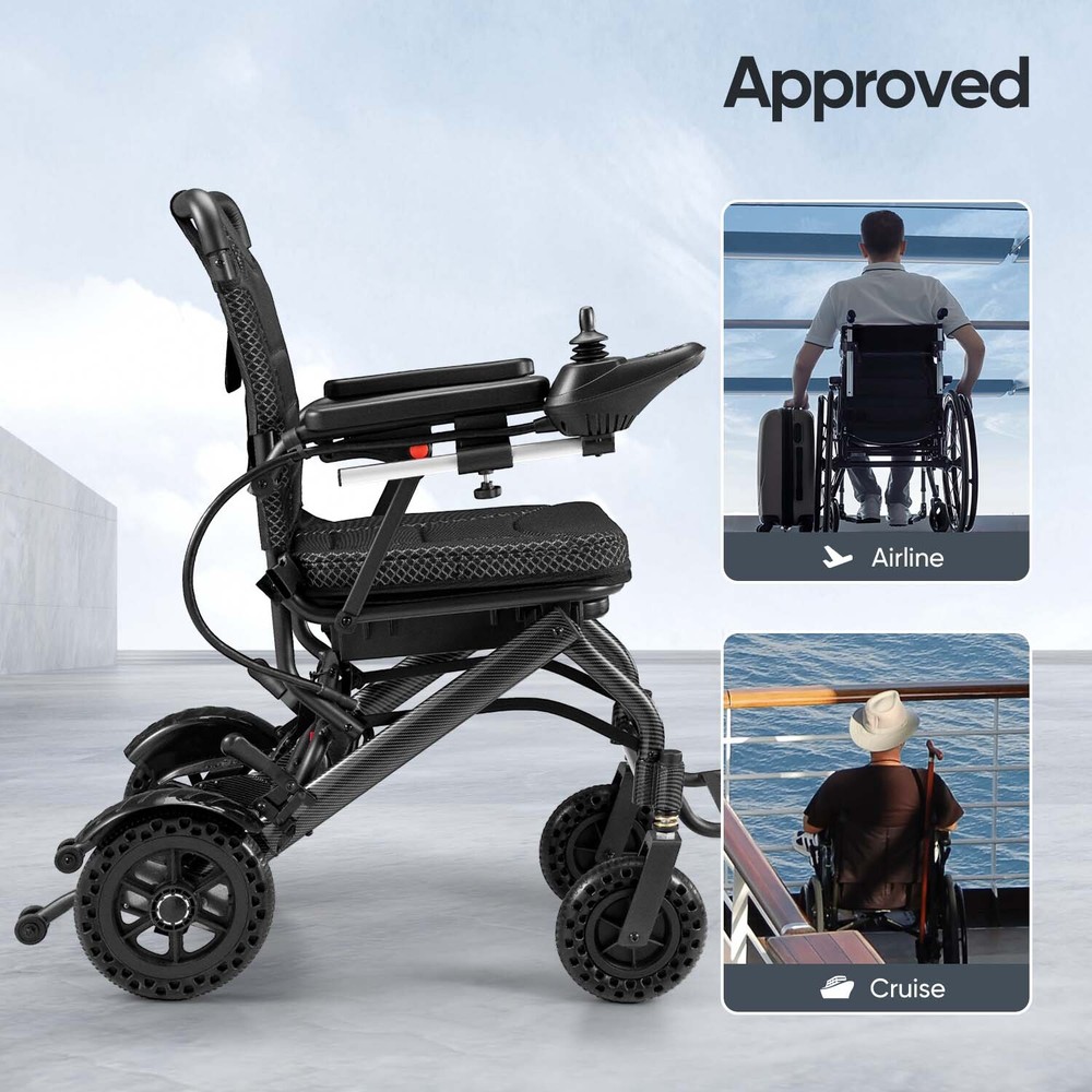 Foldable Electric Wheelchairs Intelligent Lightweight 4 Wheels Mobility Scooter