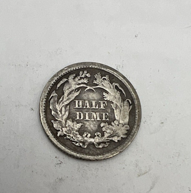 Nice Good++ Low Mintage 1872 Liberty Seated Half Dime