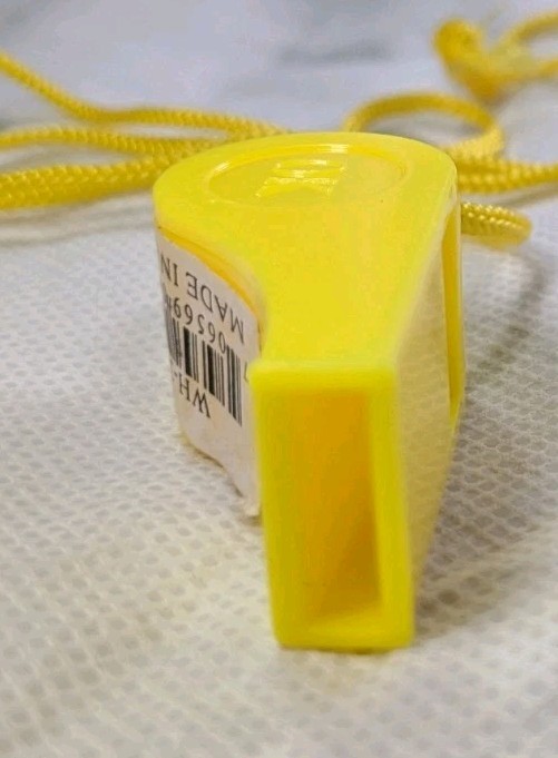 Yellow Plastic Whistle Ok