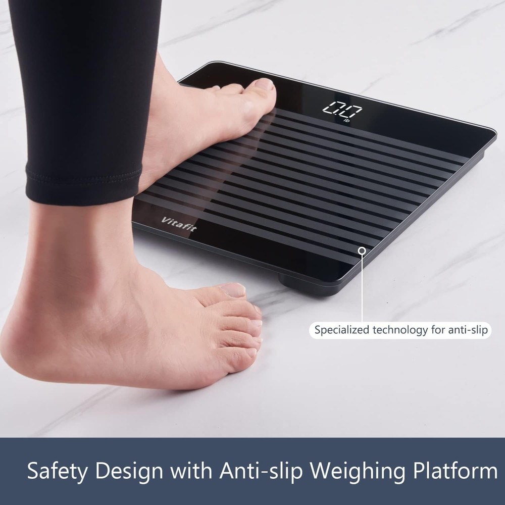 Precision Anti-Slip Smart Scale for Home Use - Digital with App Integration