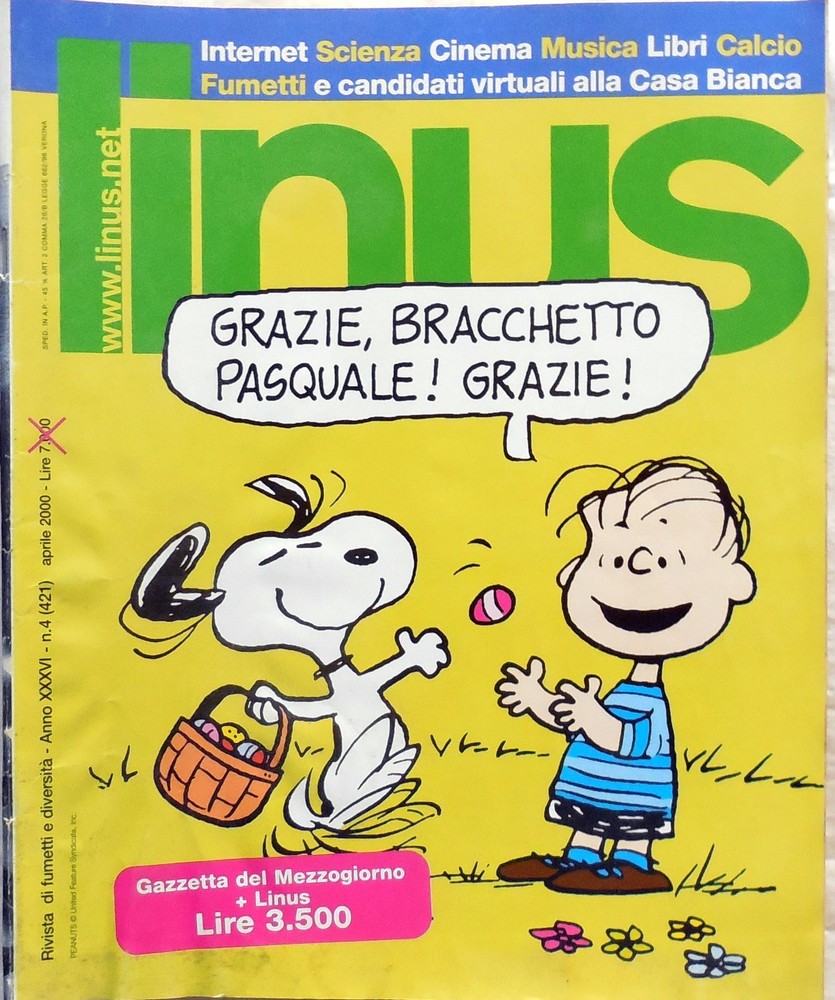 RIVISTA FUMETTI LINUS N.4 2000