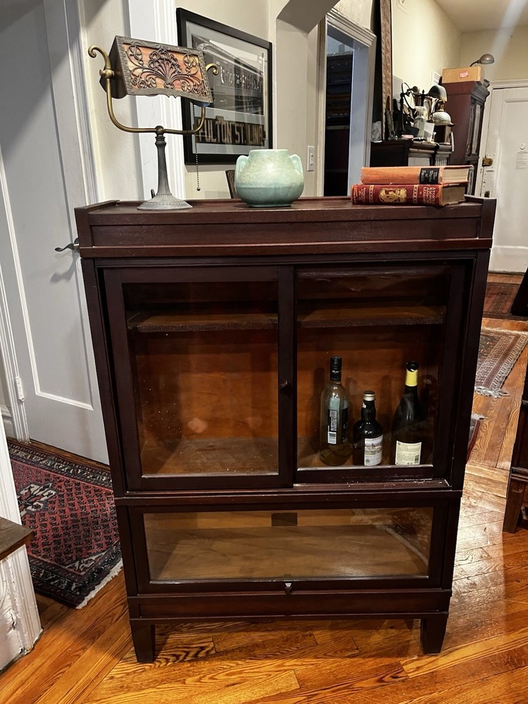 Beautiful Stacking Barrister Bookcase Sliding Horizontal Door.