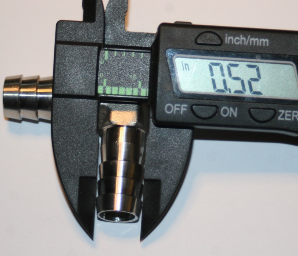 1/2 OD Barb 316ss Elbow Hose Fitting Precision DN1/2