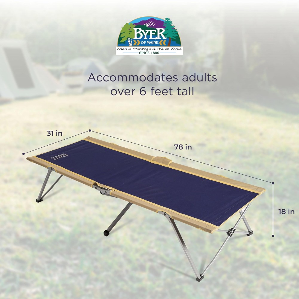 Easy Cot - Extra Large Folding Cot - Heavy Duty for Indoor and Outdoor Use - ...