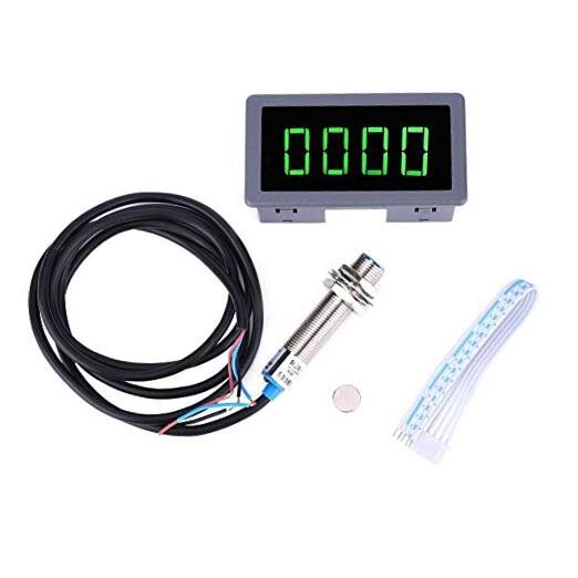 Digital LED Tachometer RPM Speed Meter with Inductive Proximity Switch Sensor