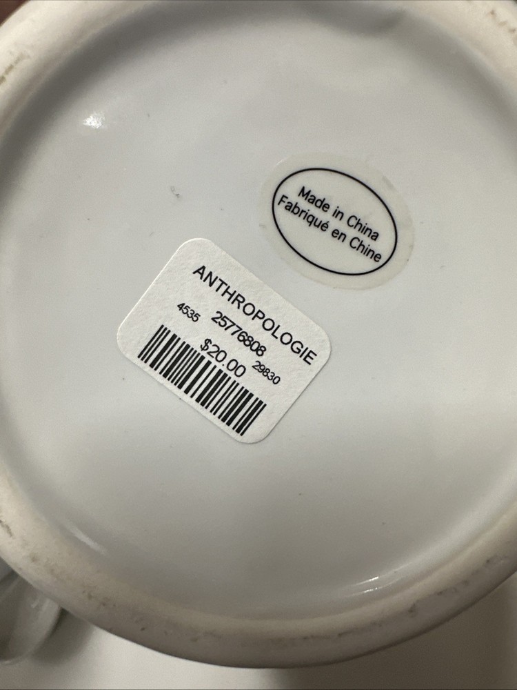 Anthropologie Sugar Container White