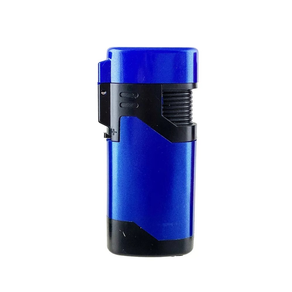 3 PACK Jet Torch Lighter Metallic Finish Adjustable Windproof Refillable