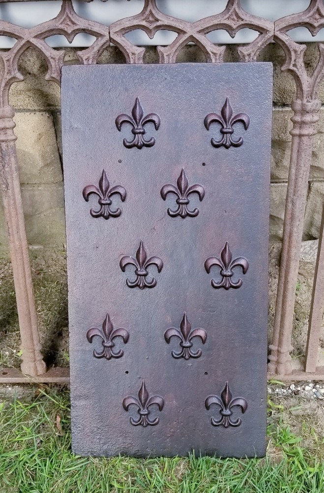 Antique Fleur-de-lis Forest Park Springfield Ma Chamber Panel C1890