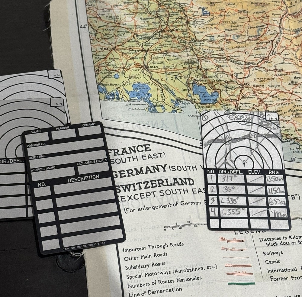 Compact Standard Range Card / U.S. Military - Army -