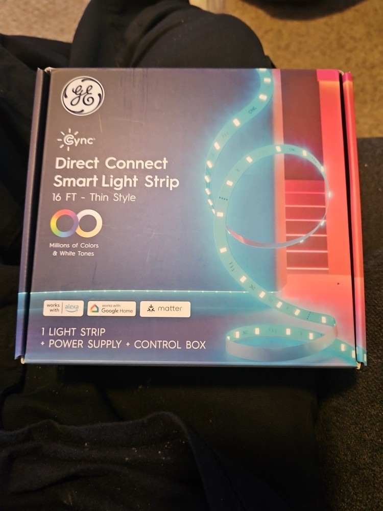 GE Cync Direct Connect Smart Light Strip 16 Ft - Thin Style - With Control Box