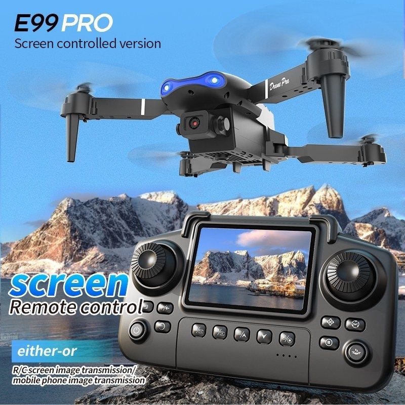 4K HD Drone Dual Camera WiFi FPV Foldable Quadcopter RC with Screen Remote