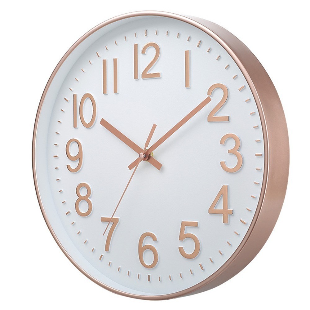 Clear View 30cm Silent Wall Clock for Bedroom Kitchen and Office Setting