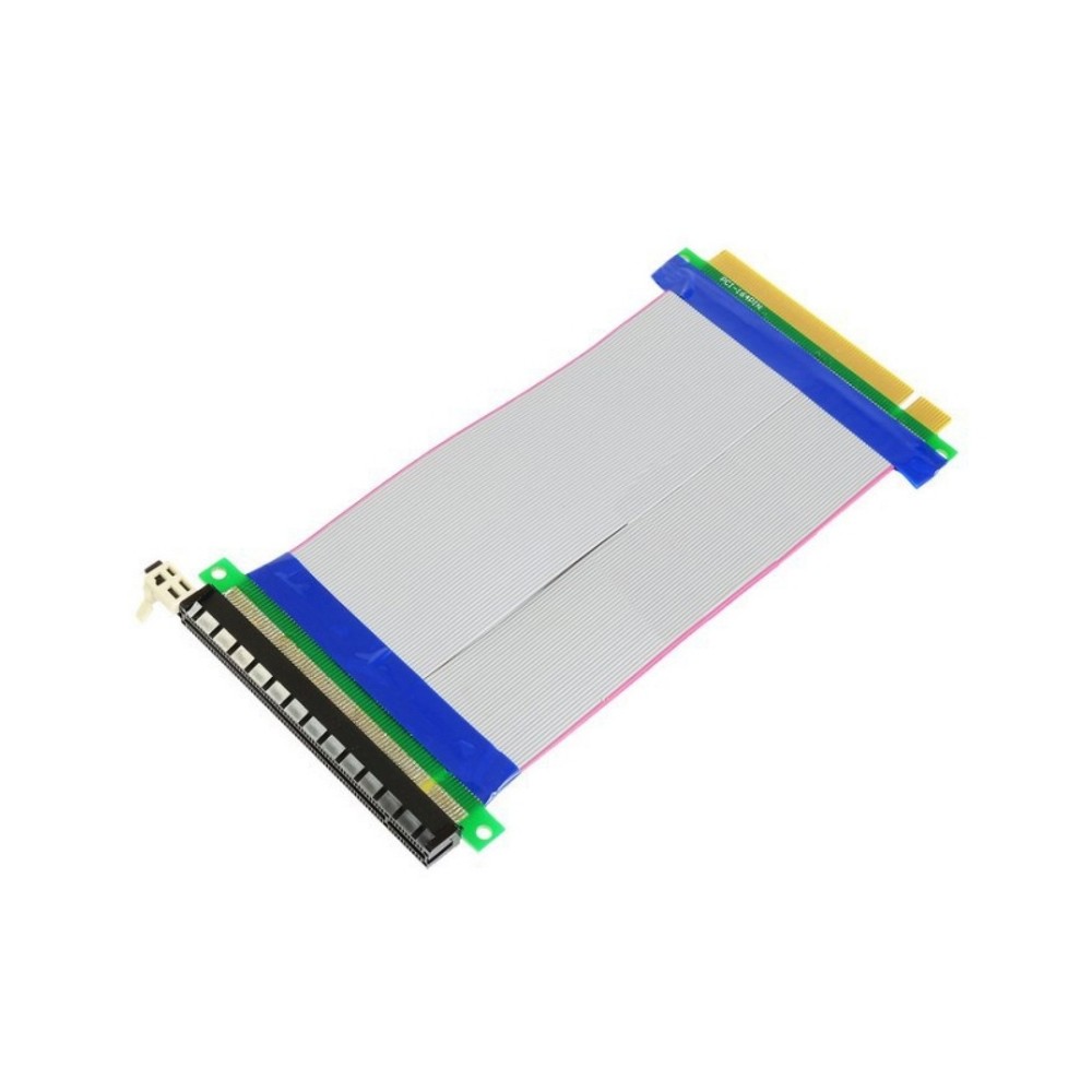 PCI-E Express Riser Card 16X To 16X Extender Extension PC Ribbon Cable Adapter