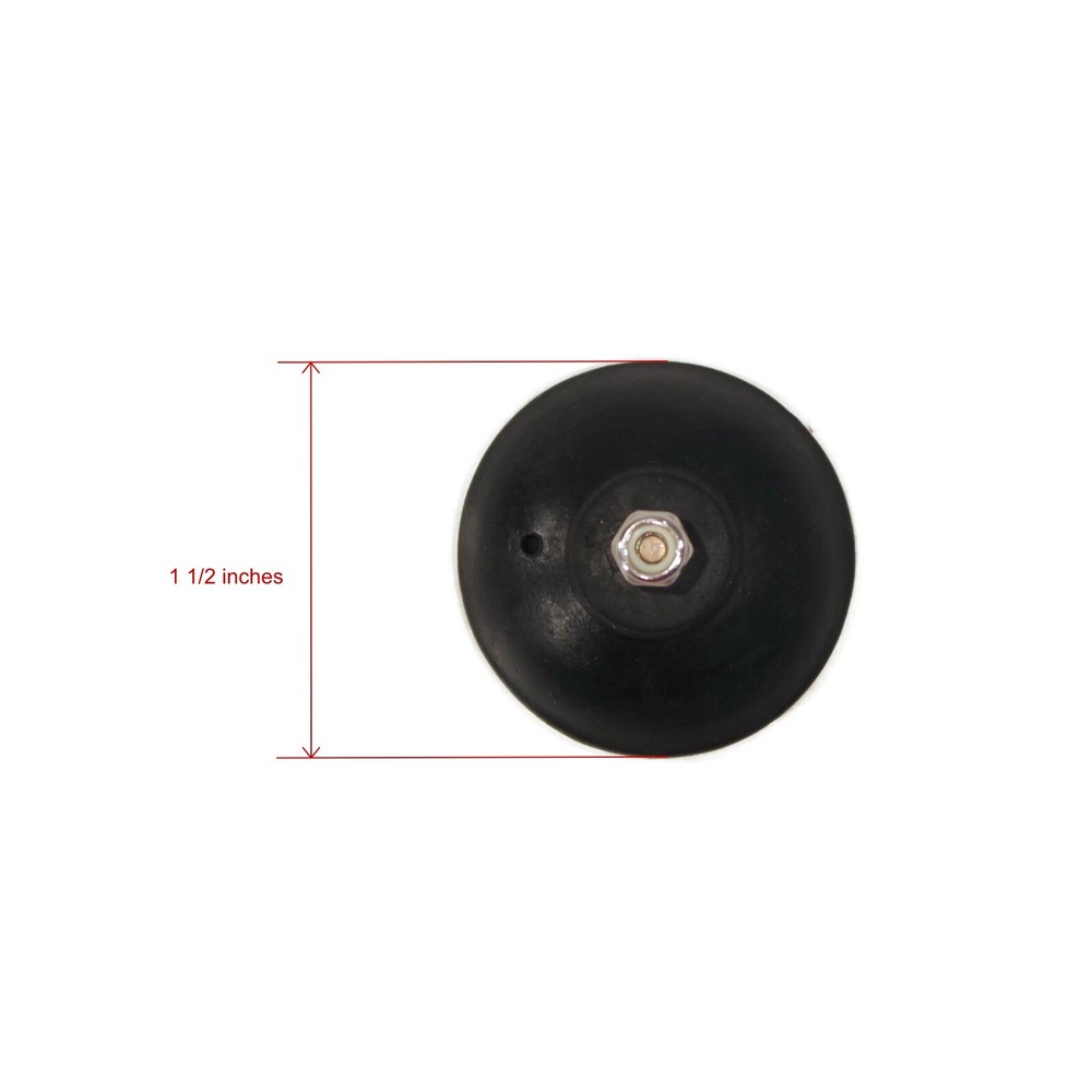 Reacher Rubber Cup Tips with Locknuts for Picking Up Trash & Debris While Mowing