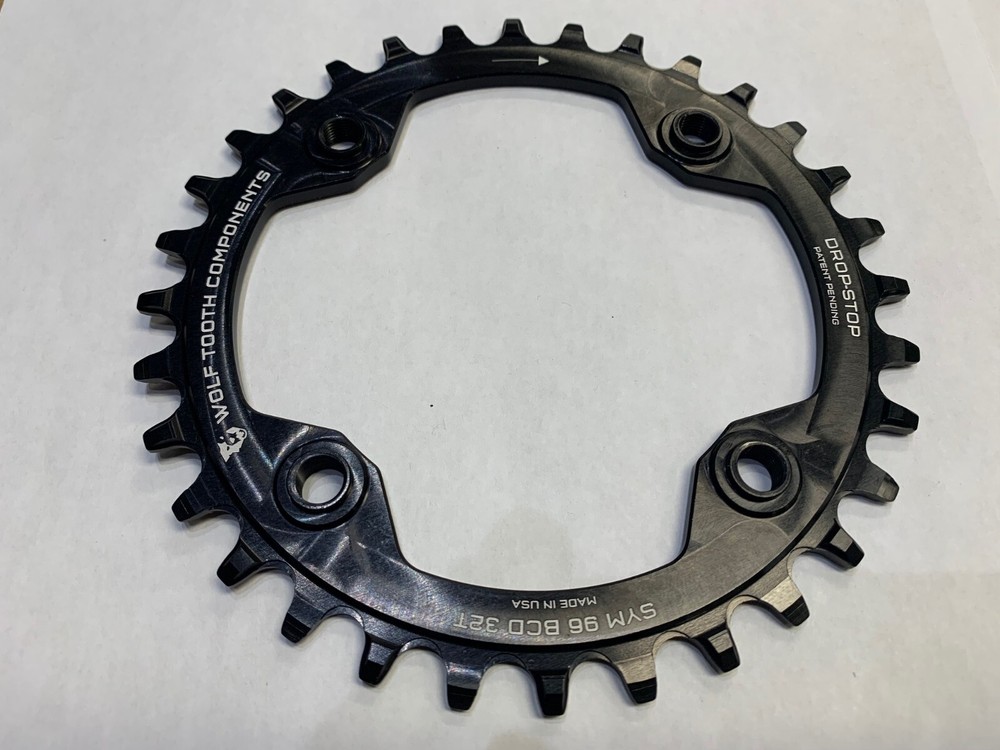 Wolf Tooth Components Drop-Stop Chainring: 32T x 94 4-Bolt