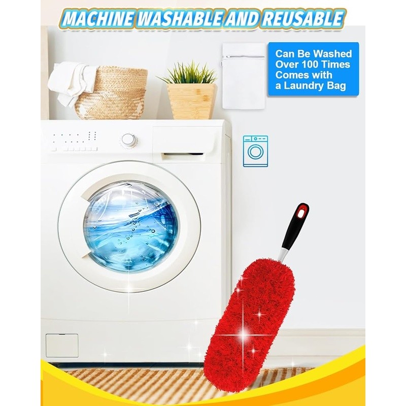 Microfiber Duster Replacement Heads Washable Reusable Compatible W/ OXO Duster