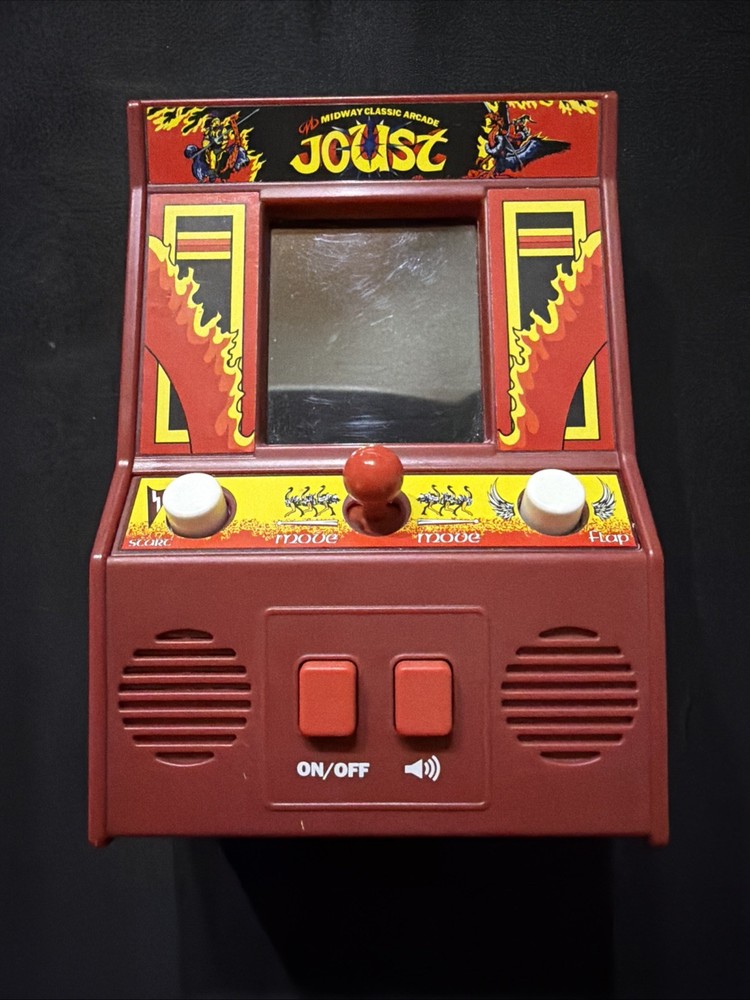 JOUST Midway Classic Arcade Mini System Handheld Video Game Tested Works 🥰
