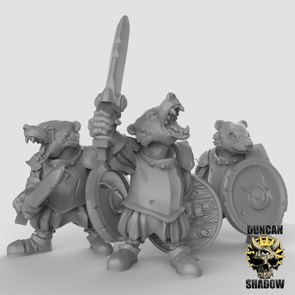 Badger Folk Miniature