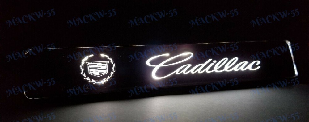 For Cadillac LED Light Car Front Bumper Grille Emblem Luminescent Badge Sticker