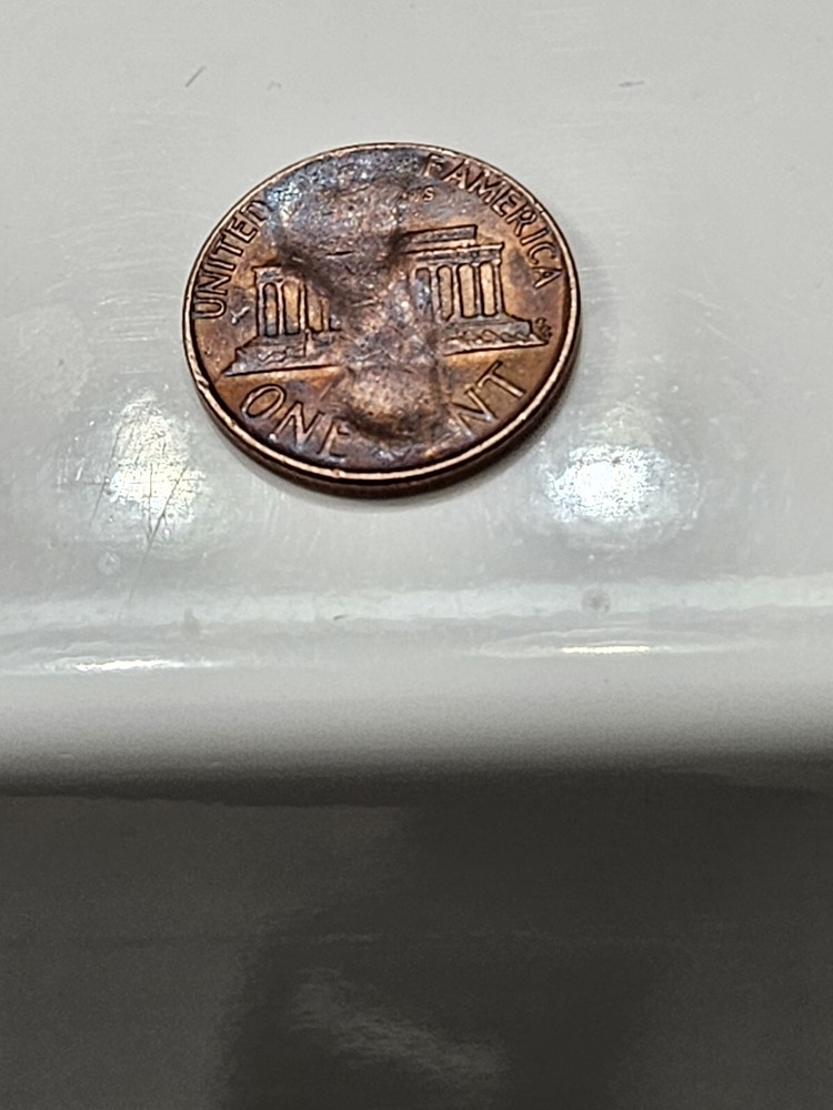 Rare 1973 D - Double Struck, & Struck Through Lincoln Cent
