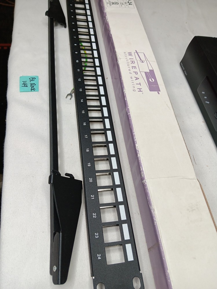 Wirepath WP-BPP-24 Rack Mount 24 Port Blank Patch Panel Black