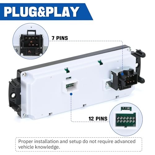 Front Climate Control Module Panel for GMC Sierra Chevy Silverado 1999-2002
