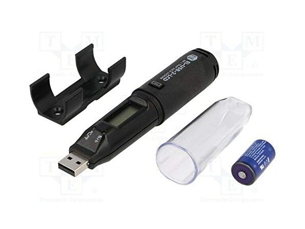 Lascar EL-USB-2-LCD Temp Data Logger, Black