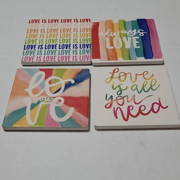 "LOVE" Theme Coasters