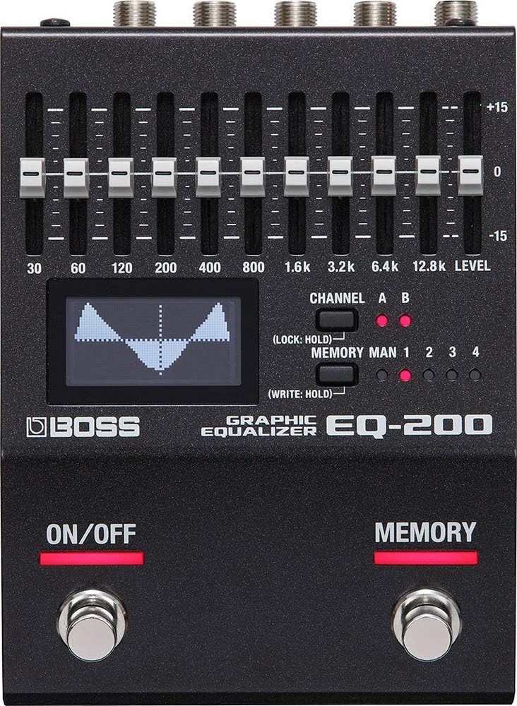 BOSS EQ-200 Graphic Equalizer Pedal New 10-Band Programmable EQ