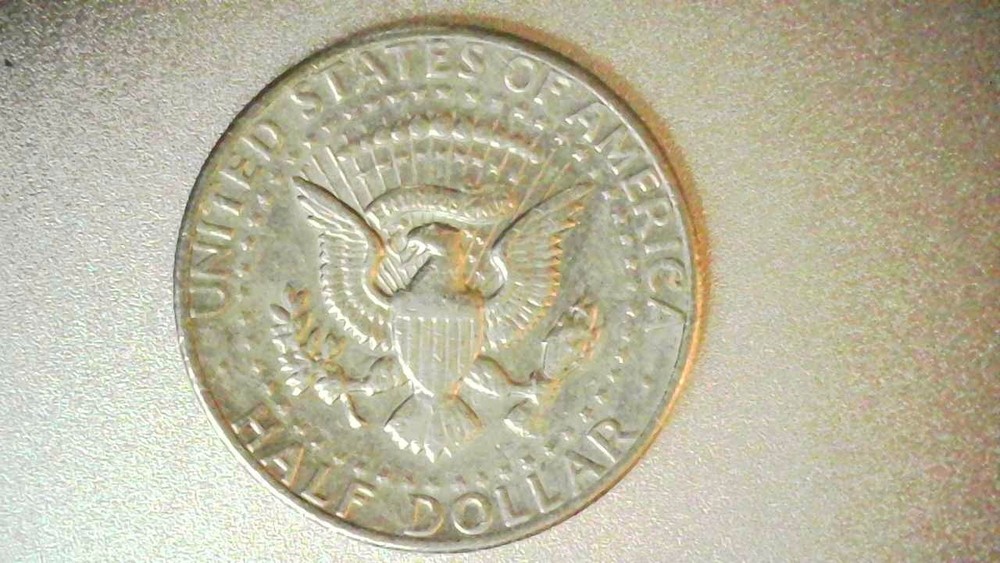 1974D Kennedy Half Dollar Error Coin - Filled "D" Mint Mark Error - 1241