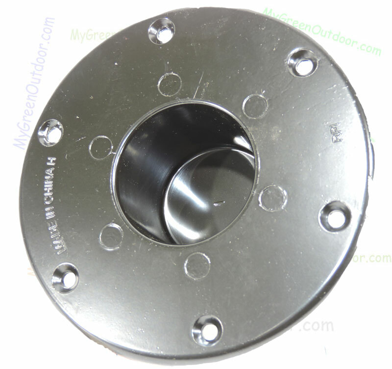 Pedestal Base Flush Mount Table Leg Black 2-1/4" Diameter Hole AP Prod 131112B