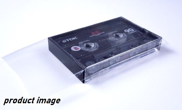 Resealable Outer Replacement Plastic Sleeves for CASSETTE TAPES 100 pieces