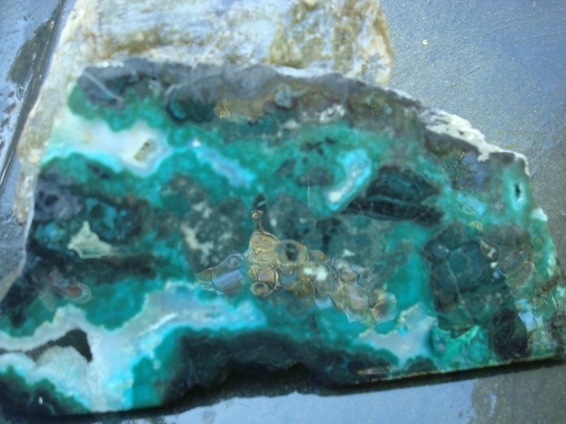 chrysocolla 4 slabs bisbee mine