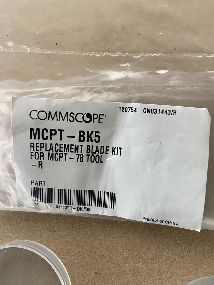 Andrew Commscope MCPT-BK5 replacement blade set for MCPT-78 tool Easiax Heliax