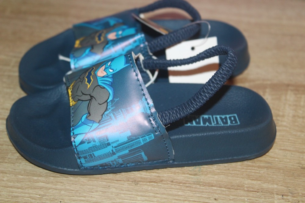 Batman Toddler Boys Slide Sandals with Heel Strap DC Comics