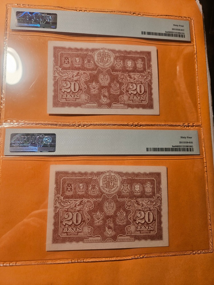 Malaya 2 banknotes UNC