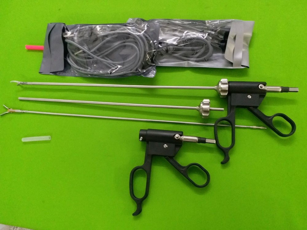2PC New Bissinger Bipolar Forceps 5mmx330mm with Cable Laparoscopic Instruments