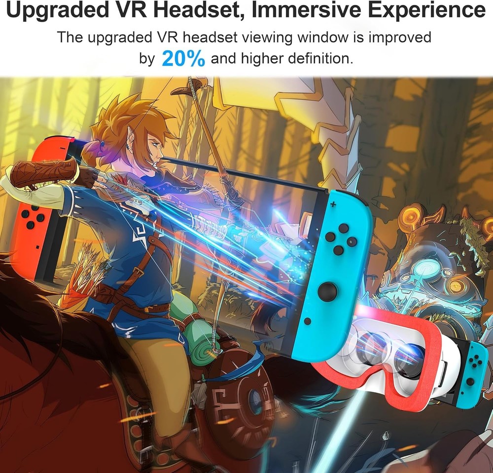 VR Headset Labo Accessories HD Lenses Head Strap for Nintendo Switch/OLED Model