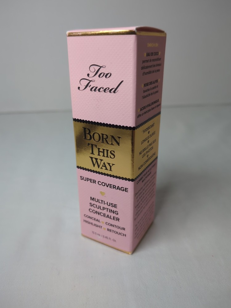 Too Faced Born This Way Super Coverage Multi Use Concealer Porcelain .45oz New