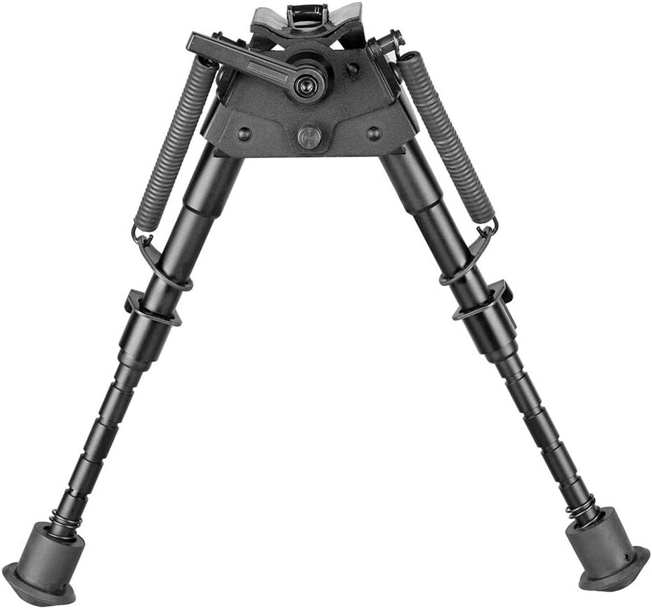 6" to 9" Adjustable Pivot / Rotating Spring Return Rifle Bipod Adjustable Legs