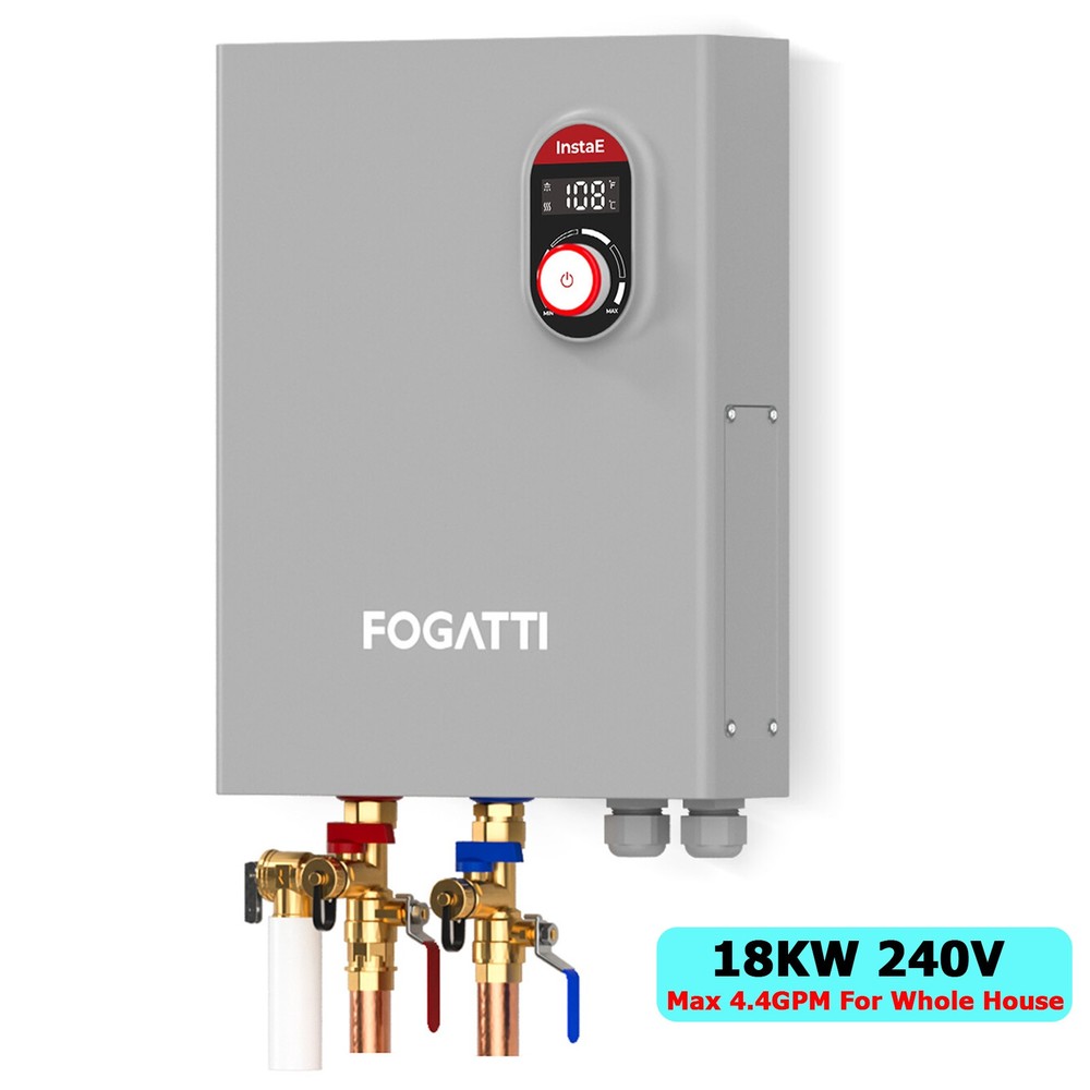 18KW Electric Tankless Water Heater for Whole House 240V Instant Hot Boiler