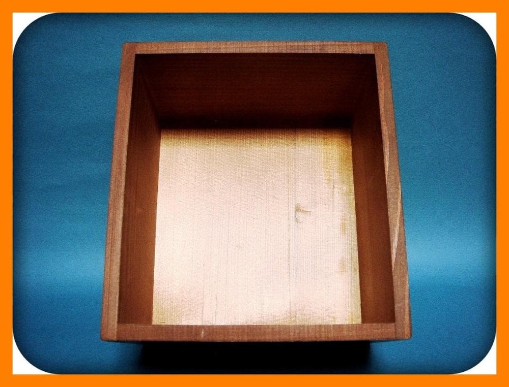 Jubako Bento Box Japanese 786 "Wooden empty box (rectangular with string)" Purpl
