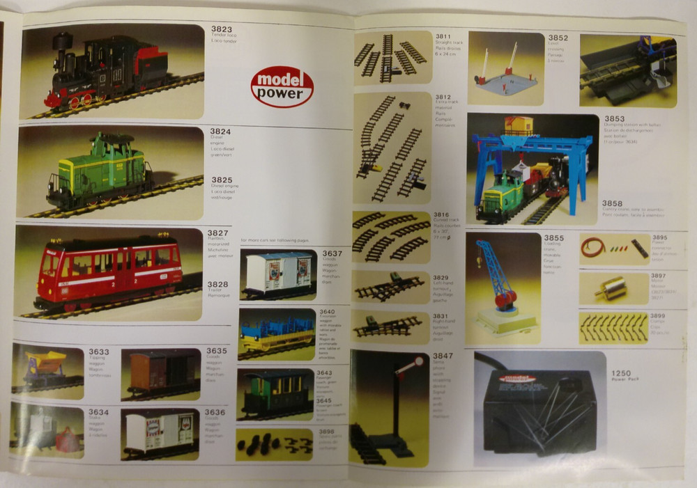 Vintage Model Power 1981 E-Train Foldout Catalog No 20 & Order Form