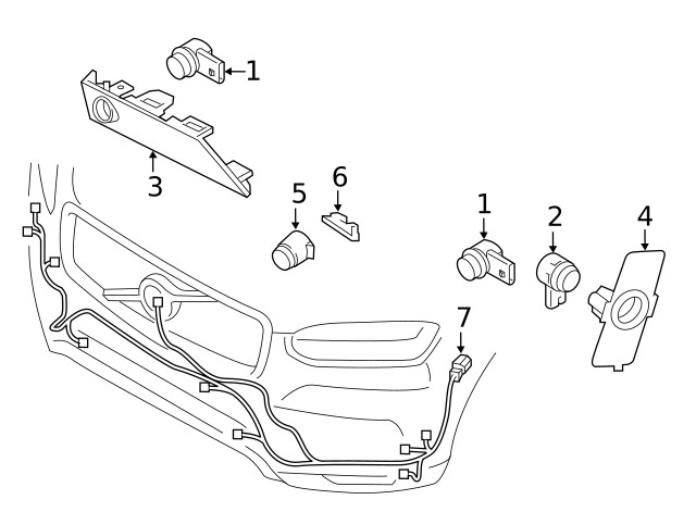 Genuine Volvo Parking Aid Sensor Housing 31425189