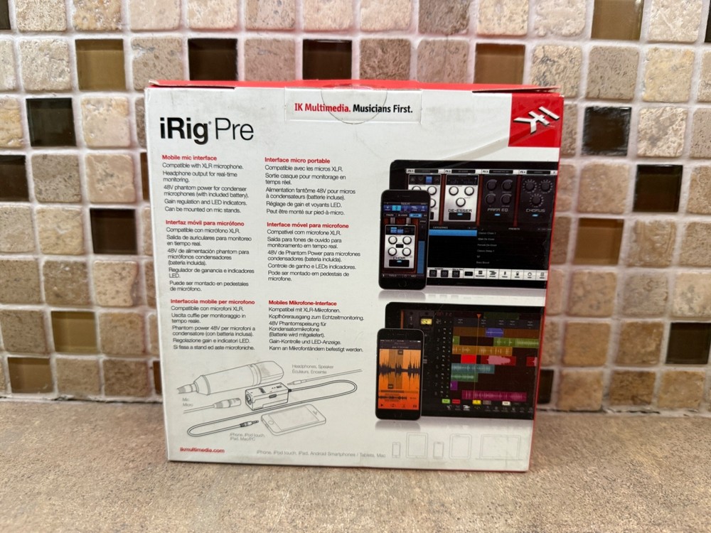 IK Multimedia iRig Pre Microphone Interface (For iPhone, iPod Touch, iPad)
