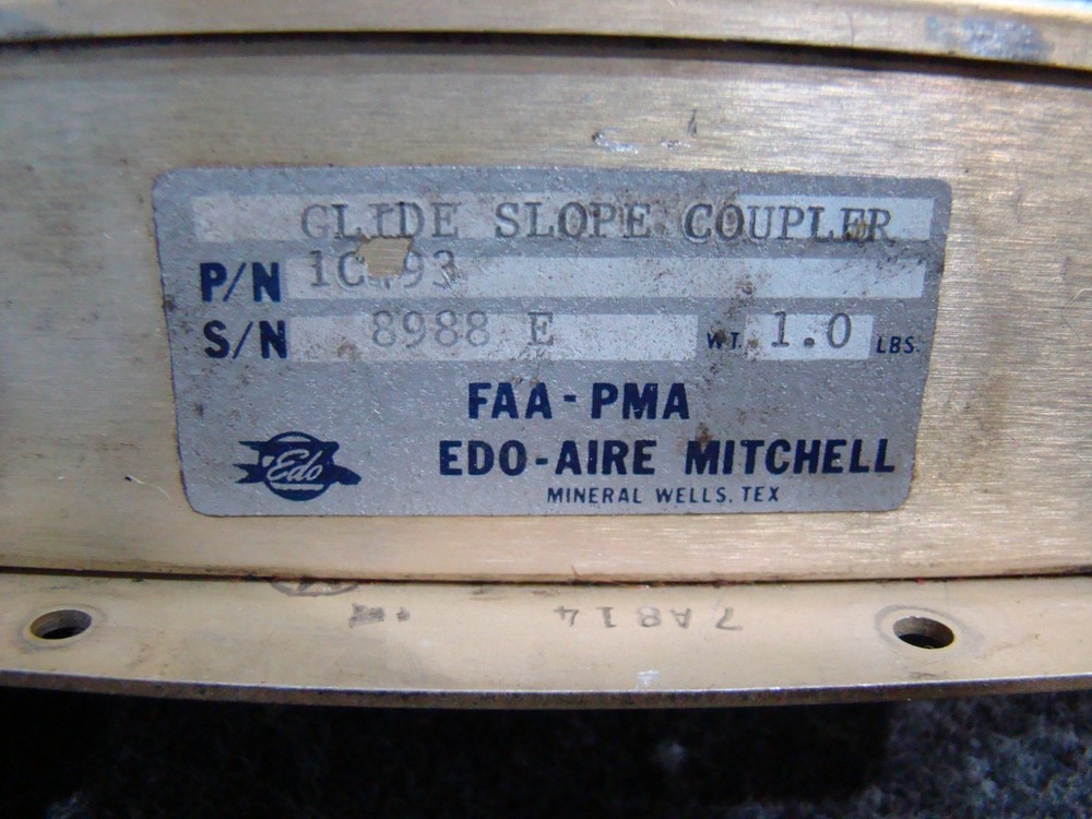 USED AVIONICS Edo-Aire Glideslope Coupler P/N:1C493