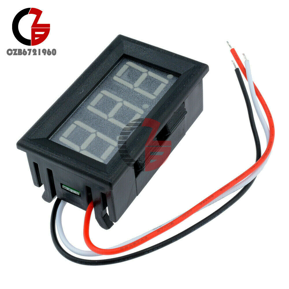 DC 0V~99.9V Blue/Red/Green LED Digital Voltmeter Voltage Panel Meter for Motor