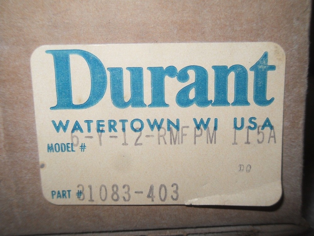 Durant 6-Y-12-RMFPM-115A Counter